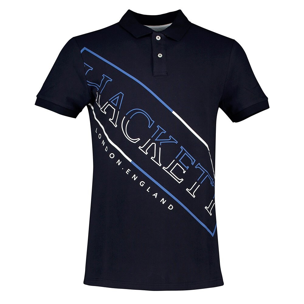 

Поло с коротким рукавом Hackett Graphic, синий