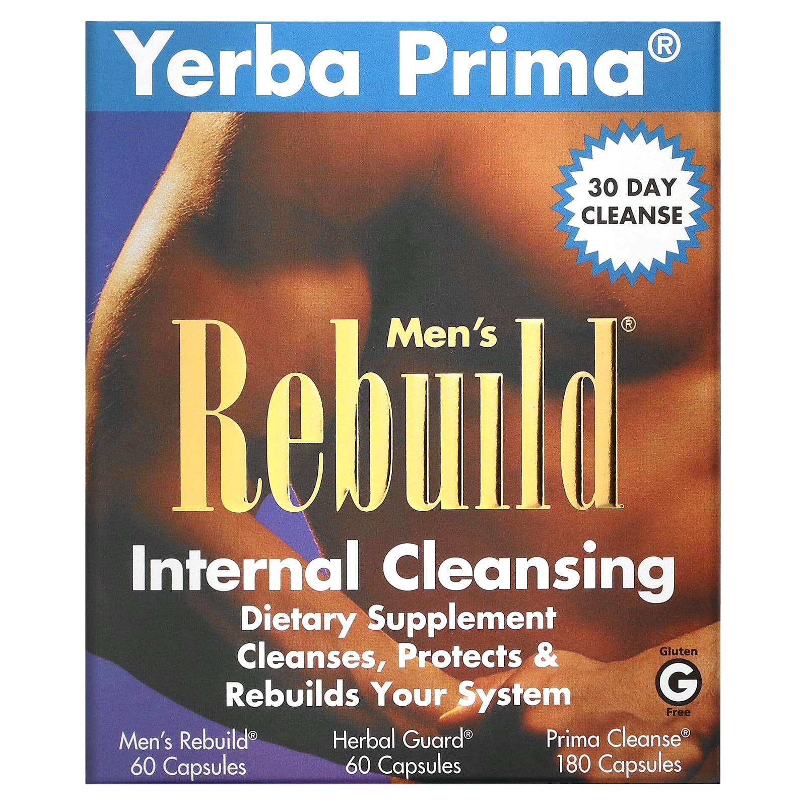 Yerba Prima Men's Rebuild Internal Cleansing программа из 3 этапов 3 флакона набор украшений prima marketing mariposa – berry – prima 4шт