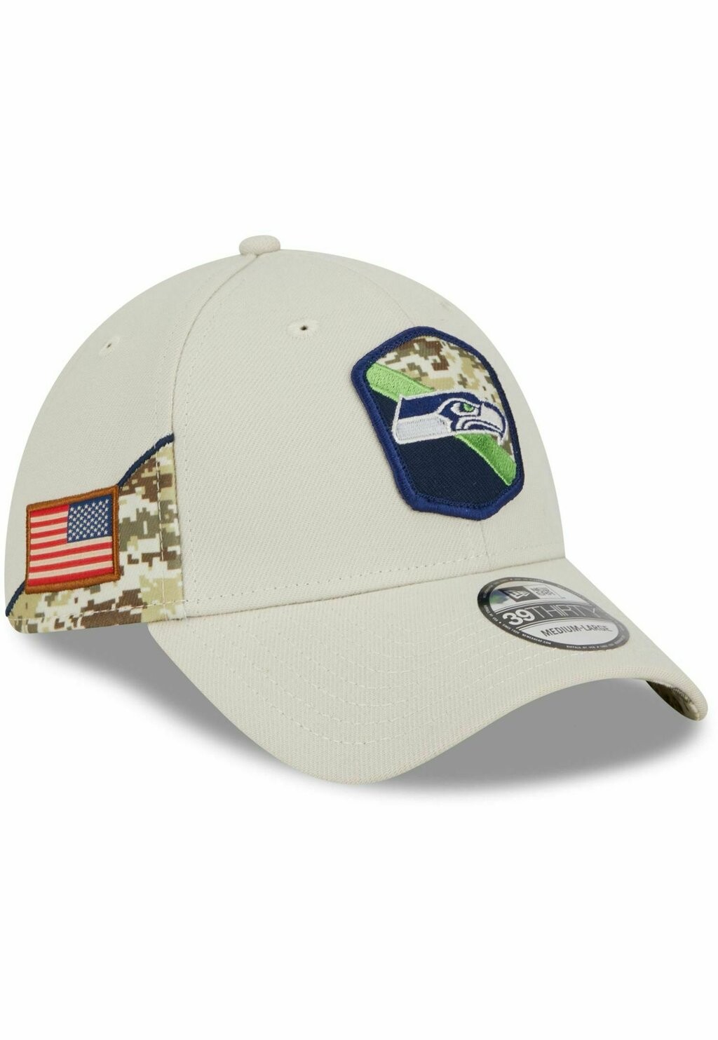 

Бейсболка 39THIRTY STRETCHFIT NFL SALUTE TO SERVICE New Era, бежевый