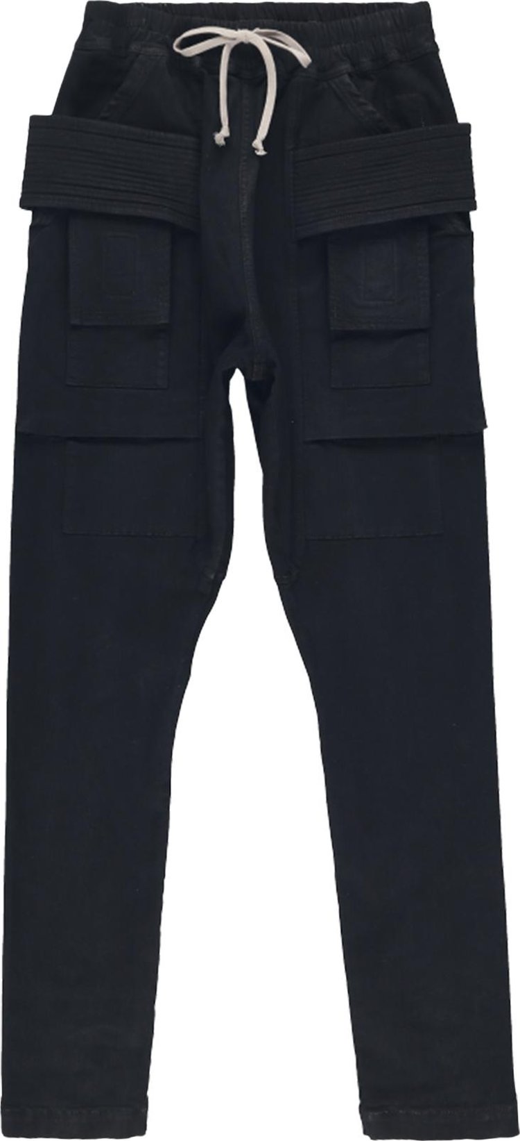 Брюки Rick Owens DRKSHDW Creatch Cargo 'Black', черный черные джинсовые шорты карго creatch cargo pods rick owens drkshdw