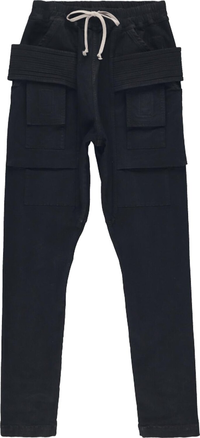 

Брюки Rick Owens DRKSHDW Creatch Cargo 'Black', черный