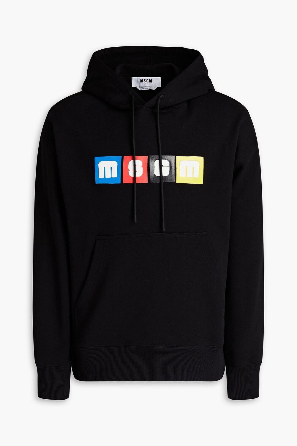 

Толстовка из французской махровой ткани с принтом MSGM, черный