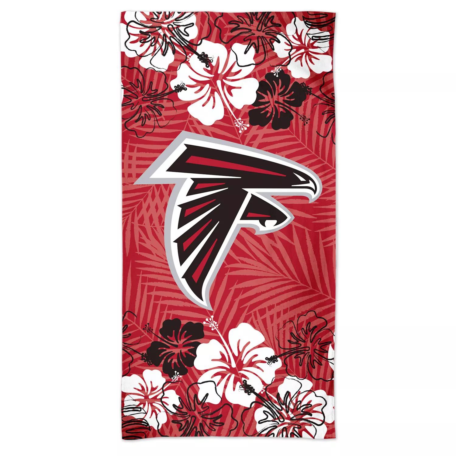 Пляжное полотенце WinCraft Atlanta Falcons 60 x 30 дюймов с цветочным принтом Spectra фотографии