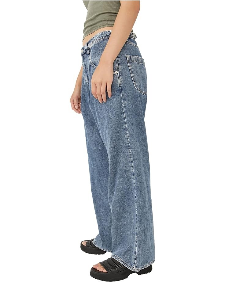 

Джинсы Free People Luca Super Slouch Jeans, цвет Alabaster Blue