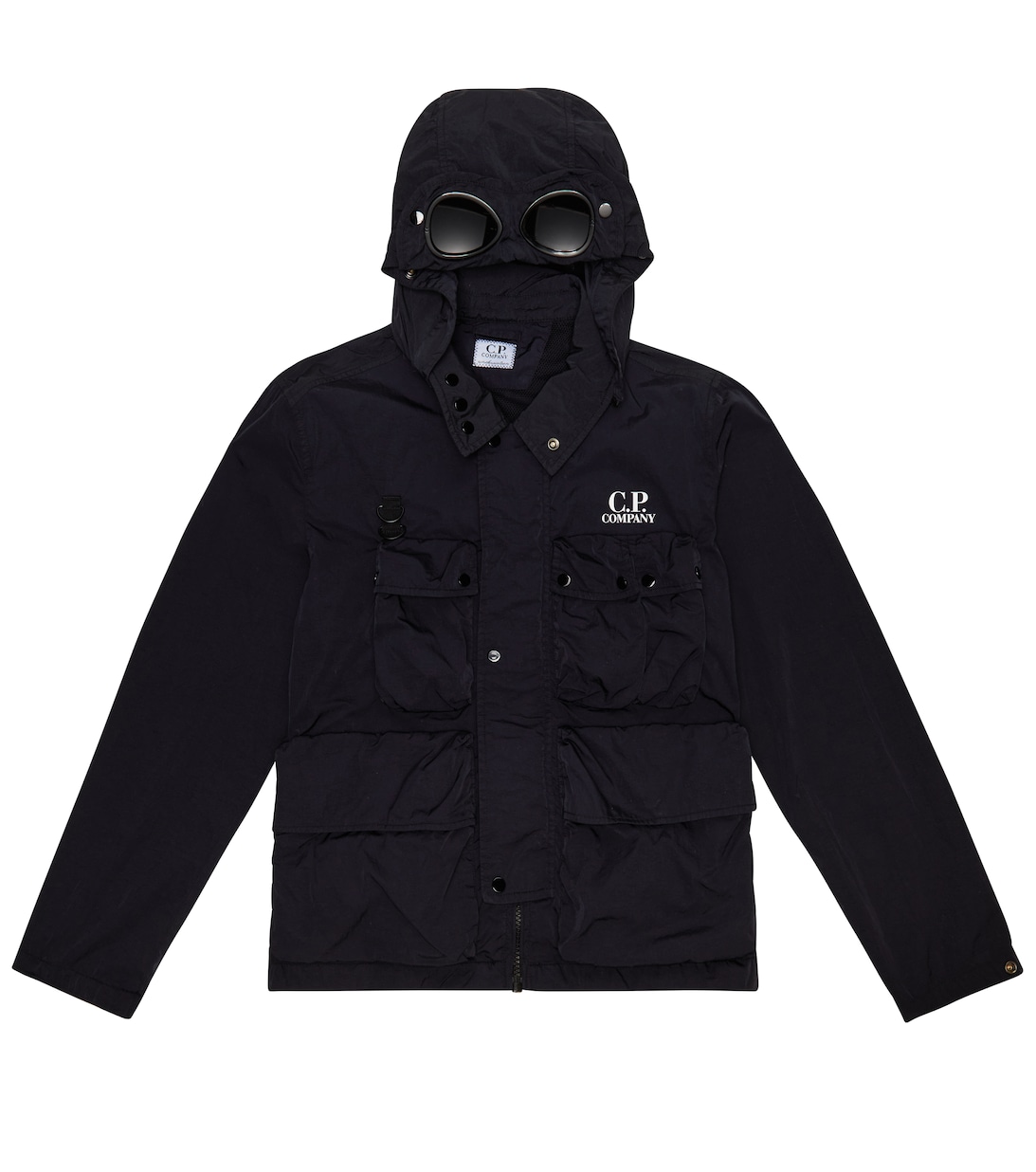 Куртка Chrome-R Goggle C.P. COMPANY KIDS, черный цена и фото