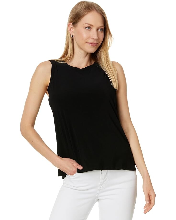 

Топ Vince Camuto Sleeveless Tank With Back Key Hole, цвет Rich Black