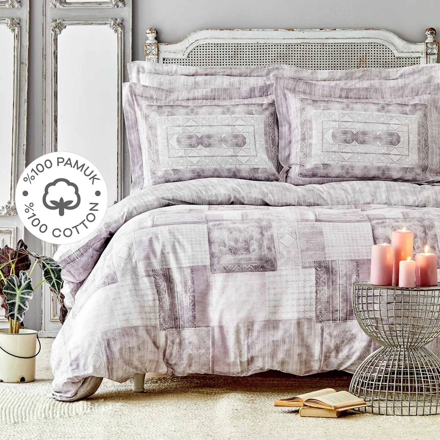 

Комплект постельного белья Karaca Home Carell Murdum из 100 % хлопка