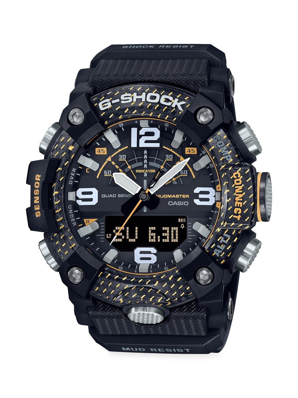 

Часы Master of G Mudmaster с углеродным и полимерным ремешком G-Shock, черный
