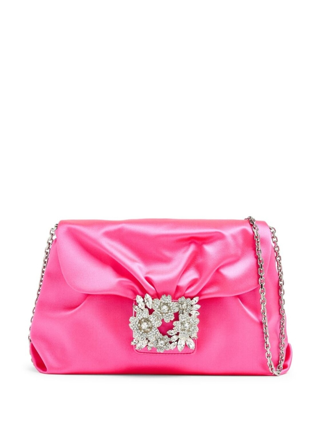 

Roger Vivier клатч Bouquet с кристаллами, розовый