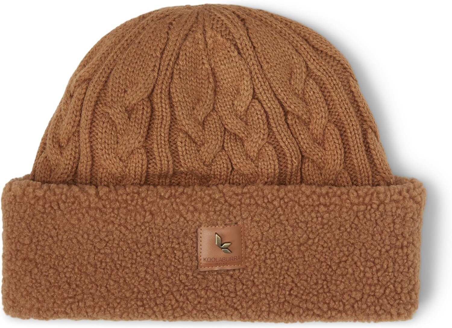 

Шапка Koolaburra с манжетой из матового флиса UGG, цвет Chestnut