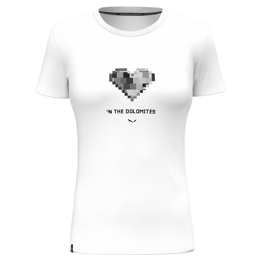 Футболка Salewa Pure Heart Dry, белый футболка salewa pure heart dry синий