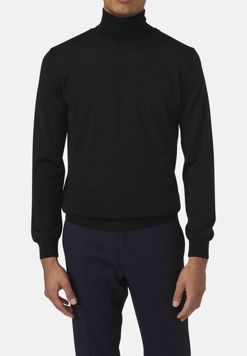 вязаный свитер patton oscar jacobson цвет dark grey Вязаный свитер COLE Oscar Jacobson, цвет night blue
