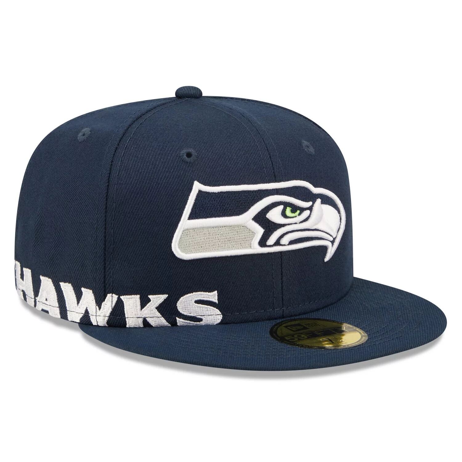 

Мужская темно-синяя кепка New Era College Seattle Seahawks с разрезом по бокам 59FIFTY