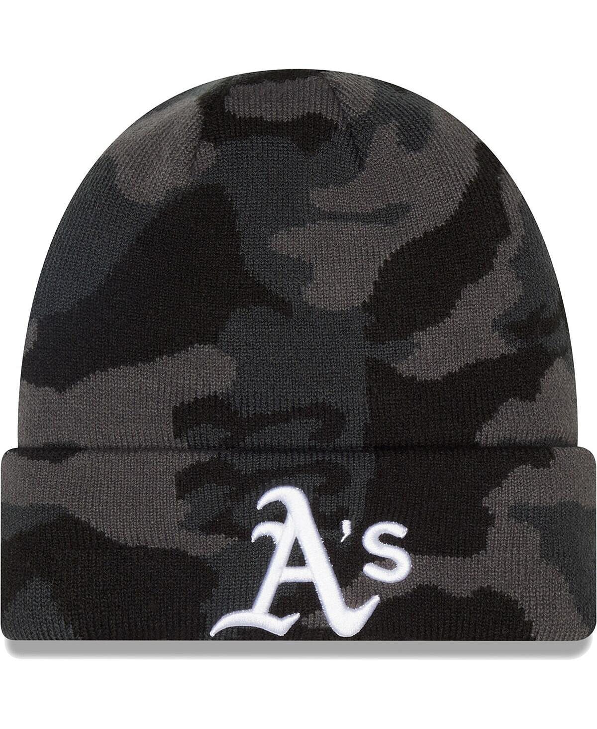 

Мужская камуфляжная вязаная шапка Oakland Athletics с манжетами New Era