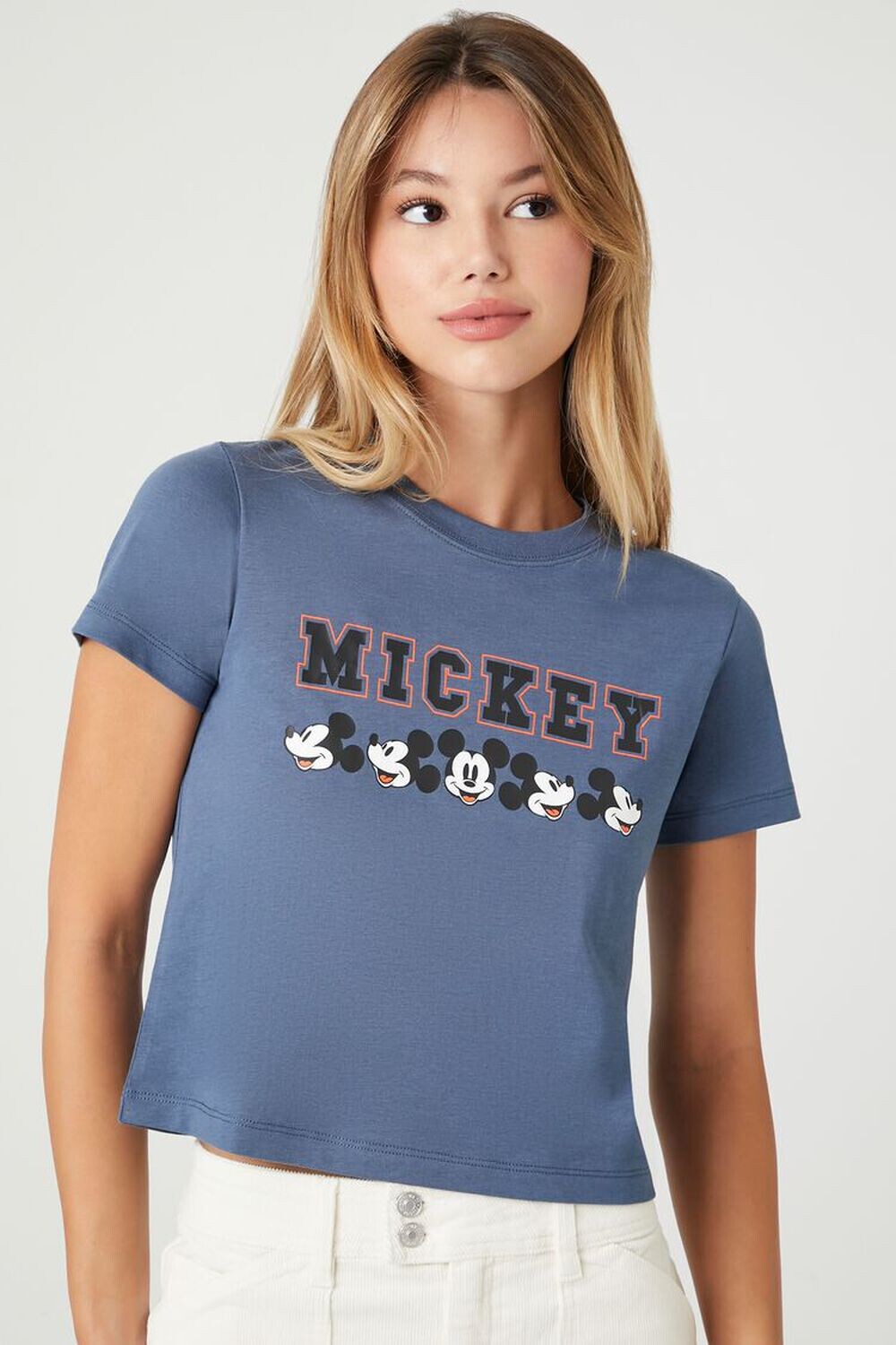 

Детская футболка с рисунком Микки Мауса Forever 21, синий