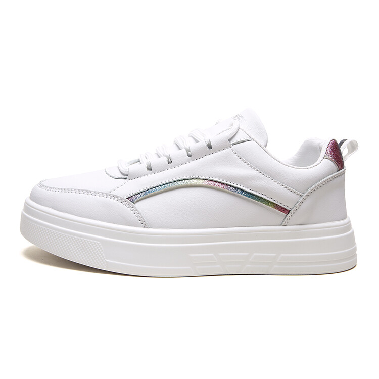 

Кеды, скейтборд обувь женская низкая Mulinsen, цвет White and Colorful