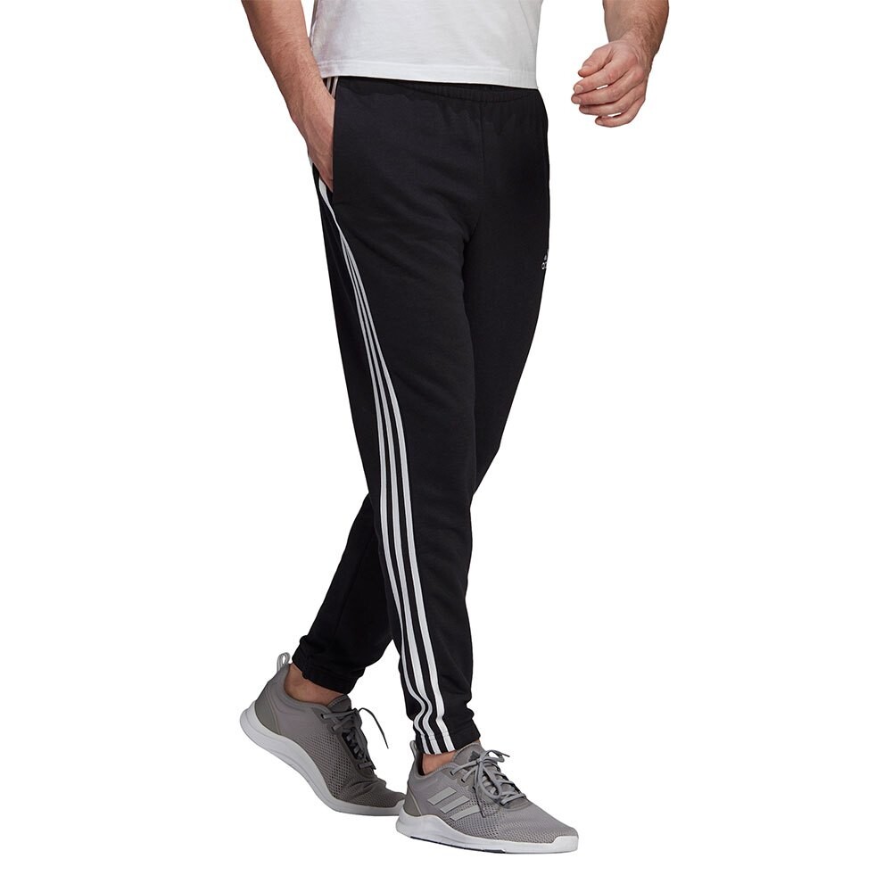 

Брюки adidas Essentials French Terry Tapered 3-Stripes, черный