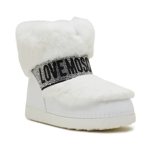 

Утепленные зимние ботинки Love Moschino, белый