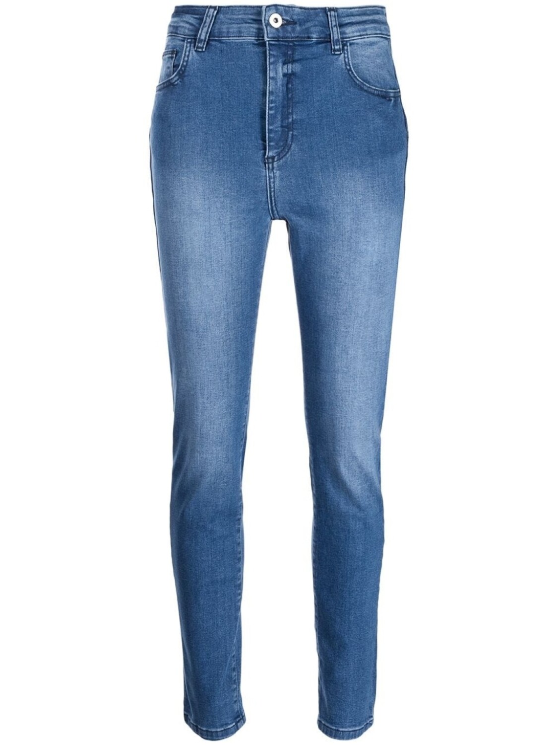 

TWINSET джинсы с эффектом потертости, синий