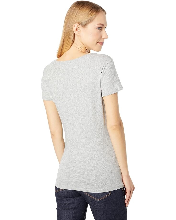 

Футболка U.S. POLO ASSN. Scoop Neck Solid T-Shirt, цвет Grey & Pink