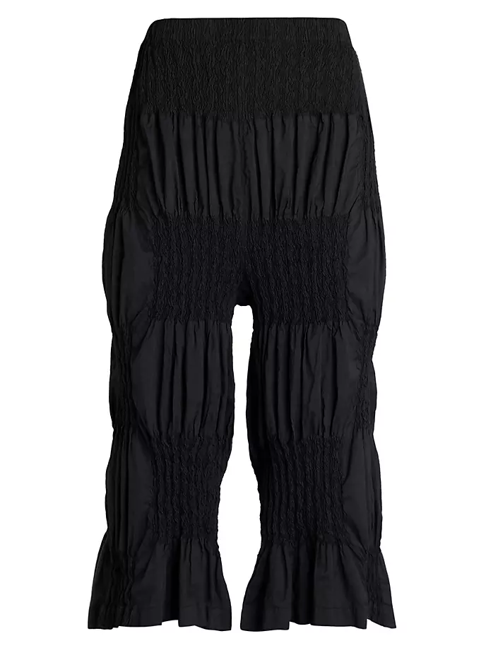 

Брюки с морщинистыми блоками Issey Miyake, черный