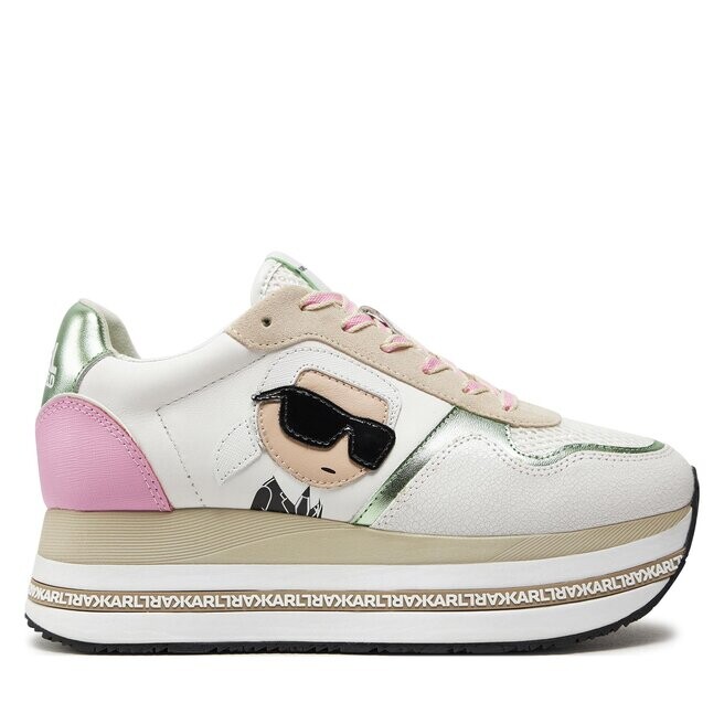 

Кроссовки KARL LAGERFELD KL64931N White Lthr/Sde w/Turq 31Q, белый