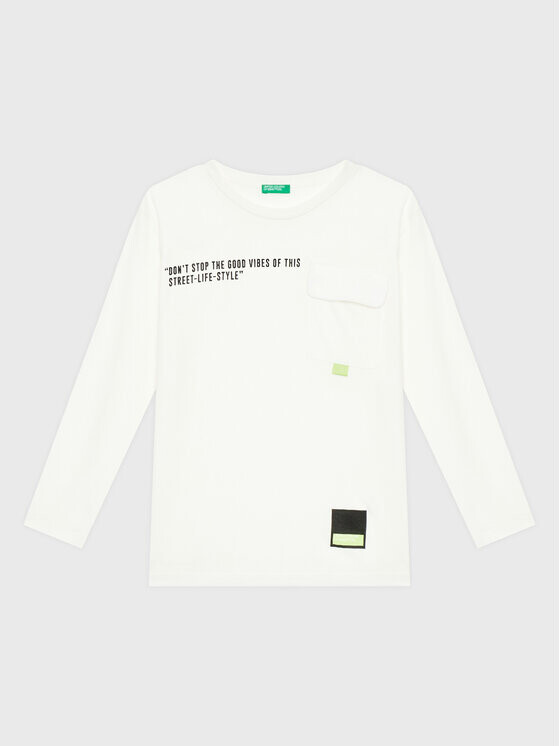 

Блуза стандартного кроя United Colors Of Benetton, белый