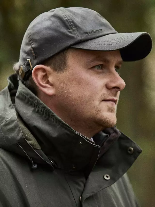 

Бейсболка Barbour Waxed Cotton Sports, цвет sage