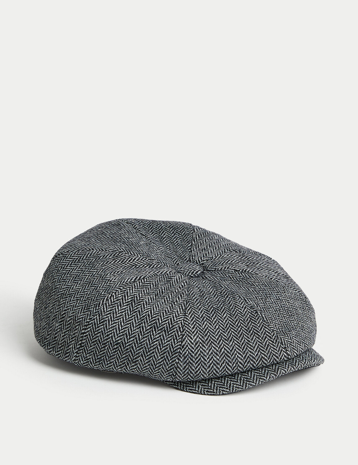 

Шапка Baker Boy из смесовой шерсти с технологией Thermowarmth Marks & Spencer, серый микс