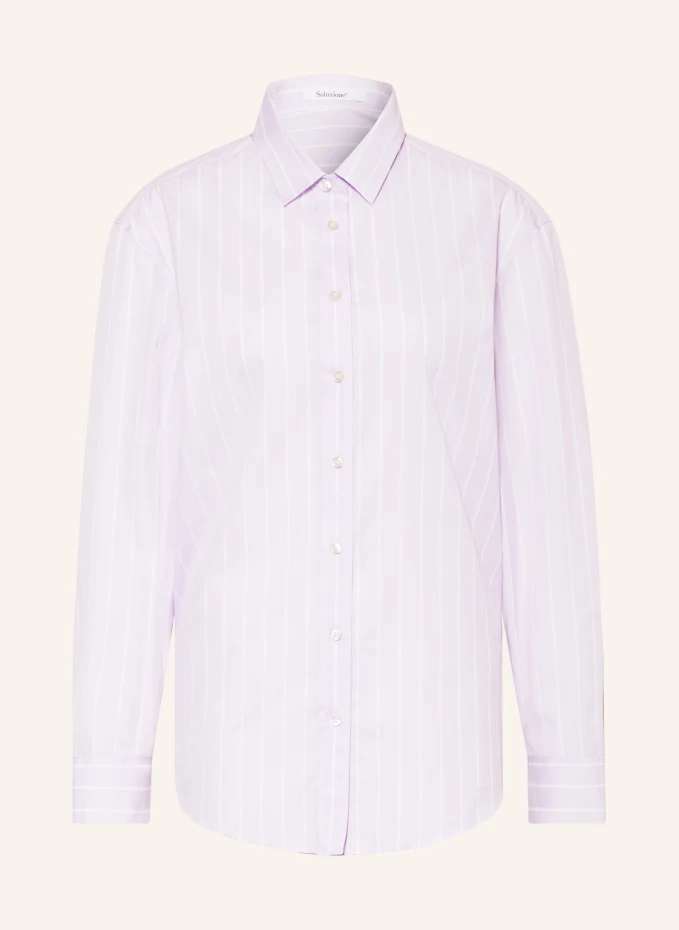 Блуза-рубашка из блестящей пряжи Soluzione, белый