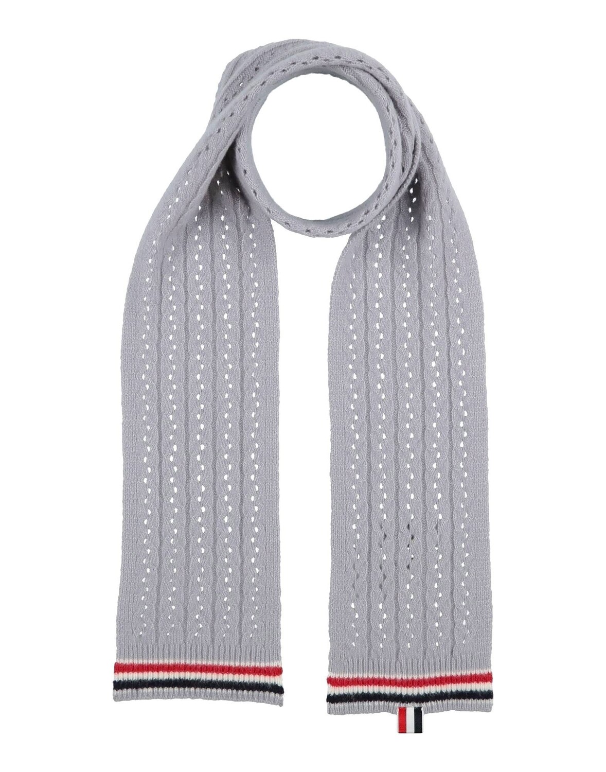 

Шарф Thom Browne, светло-серый