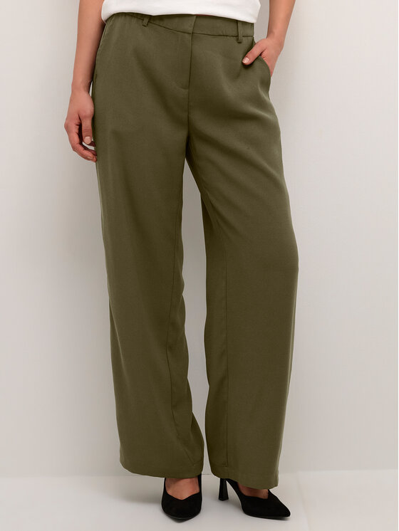 Тканевые брюки стандартного кроя Cream, зеленый тканевые брюки стандартного кроя gap зеленый