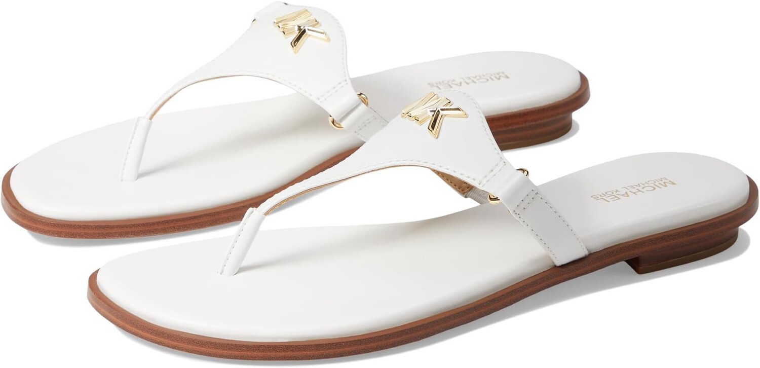 

Сандалии на плоской подошве Jillian Thong MICHAEL Michael Kors, цвет Optic White