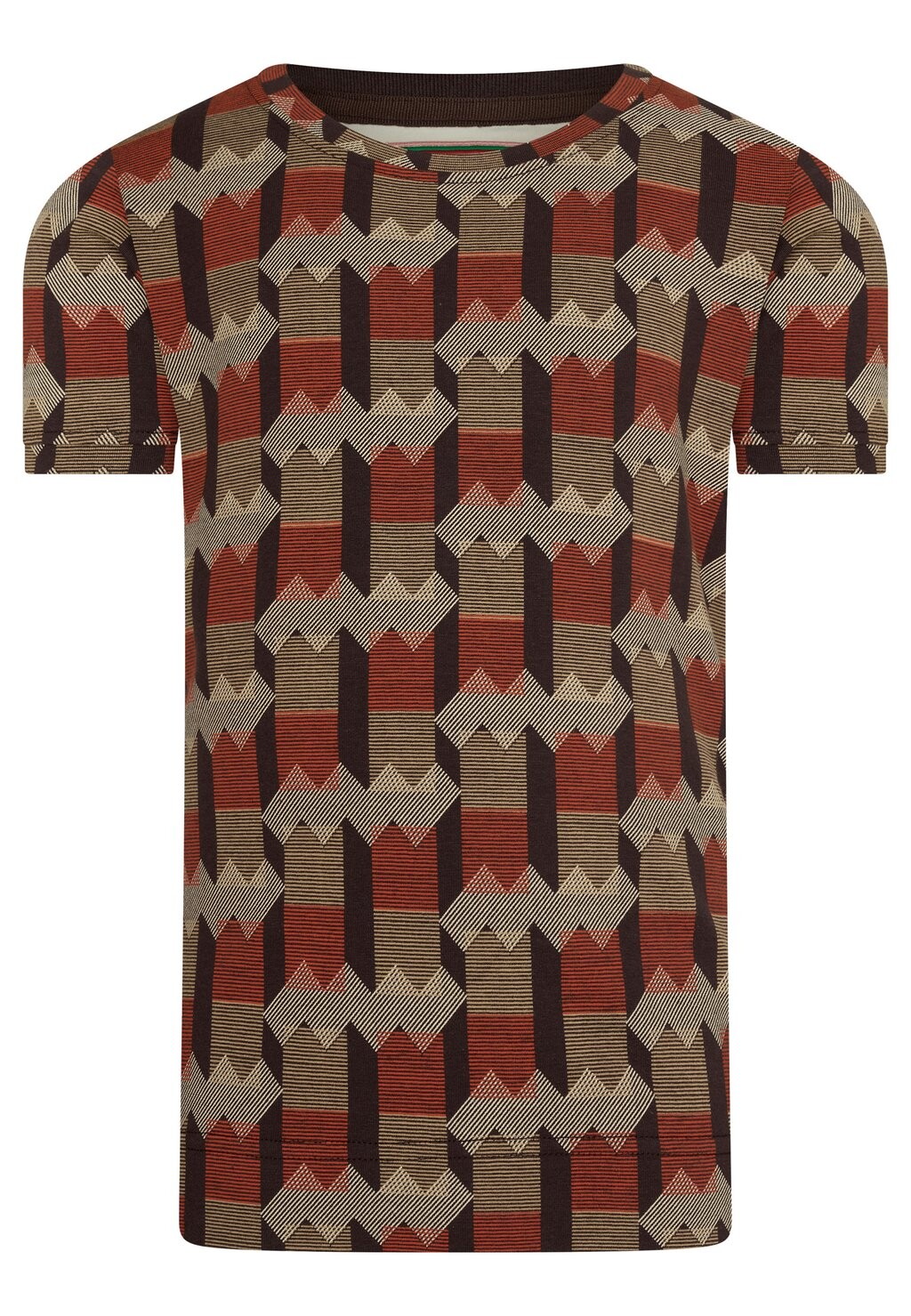 

Футболка с принтом WICHITA LINEMAN WITH GEOMETRIC PATTERN 4funkyflavours, цвет brown