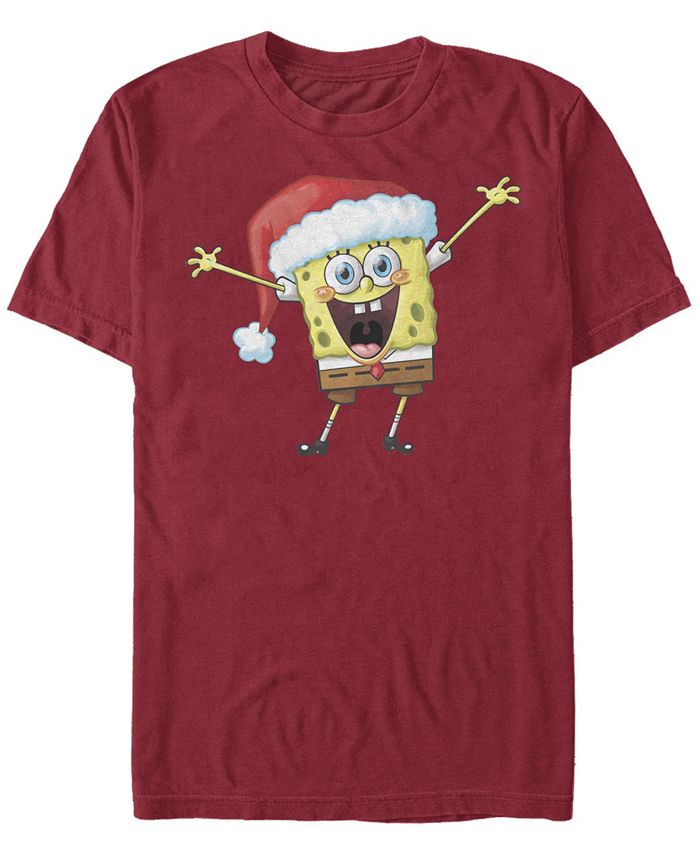 Мужская футболка с коротким рукавом «Губка Боб Квадратные Штаны» Happy Songe Fifth Sun, красный