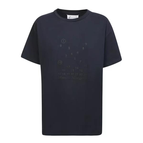 

Футболка four stiches logo cotton t-shirt Maison Margiela, черный