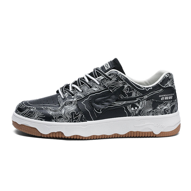 

Кроссовки Old shoemaker Skateboarding Shoes Men Low-top, черный