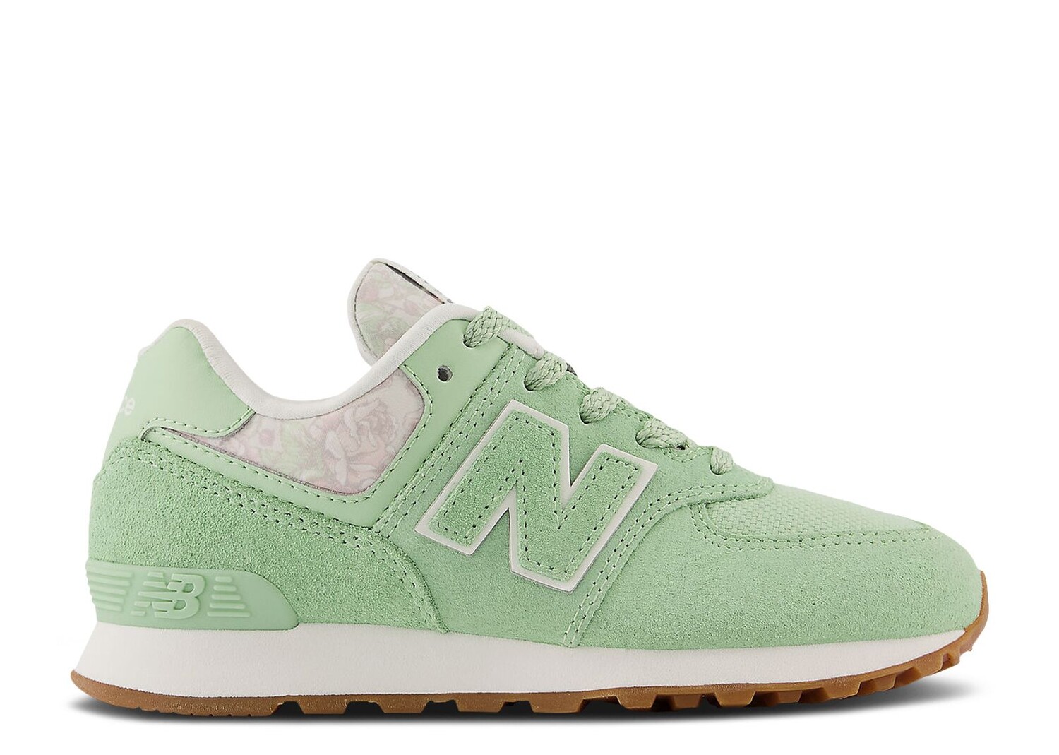 

Кроссовки New Balance 574 Little Kid 'Floral - Avocado Gum', зеленый
