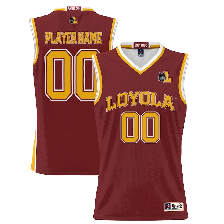 

Джерси ProSphere Loyola Chicago Ramblers, бордовый