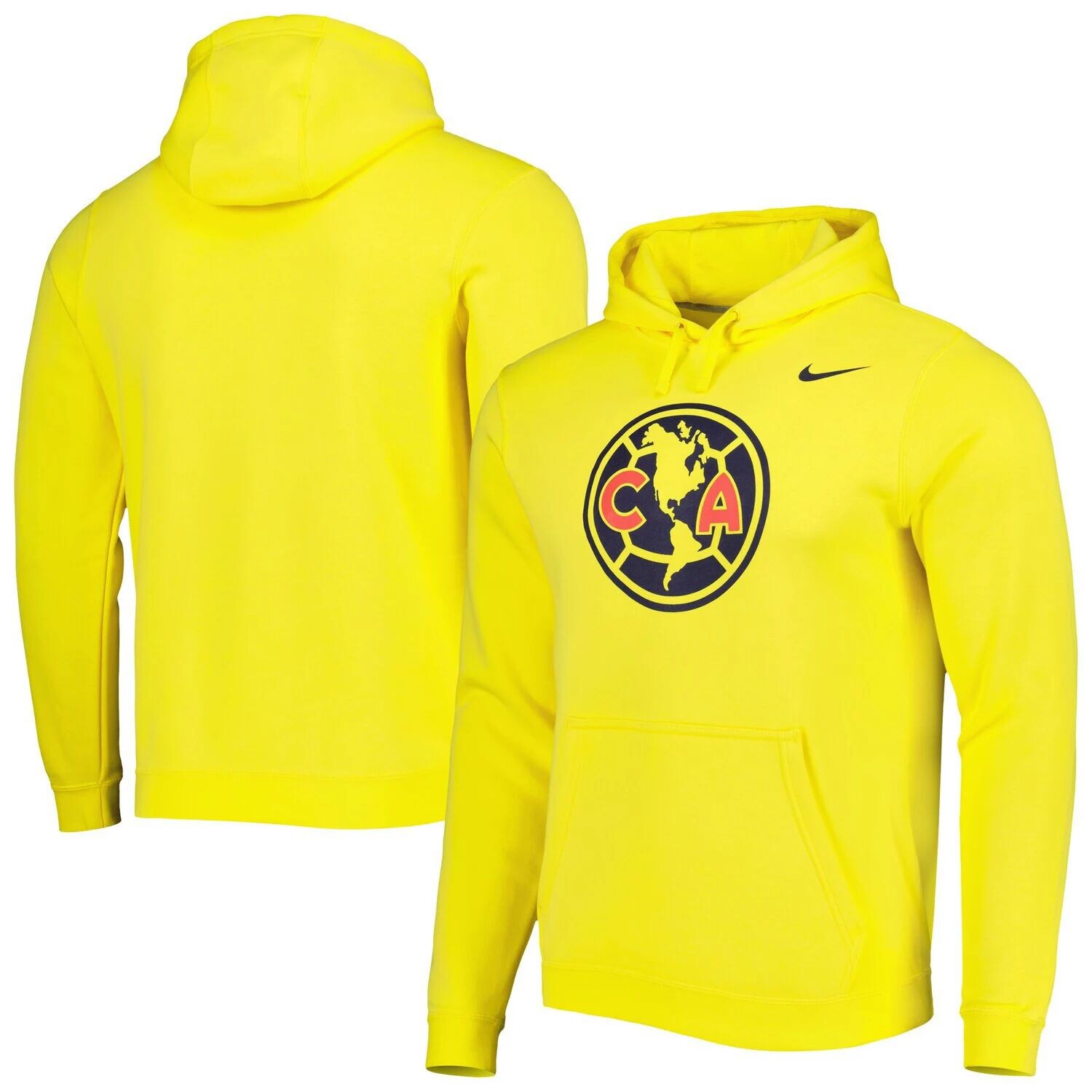 

Мужской желтый пуловер с капюшоном Club America Club Primary Nike