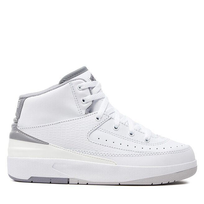 

Кроссовки Nike Jordan 2 Retro (PS) DQ8564 100 White/Cement Grey/Sail/Black, белый