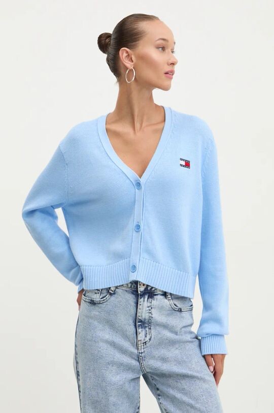 

Хлопковый кардиган Tommy Jeans, синий