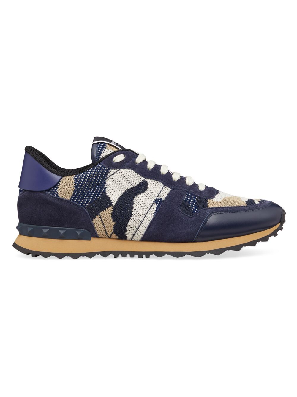 

Кроссовки Rockrunner из сетчатой ткани с камуфляжным принтом Valentino Garavani