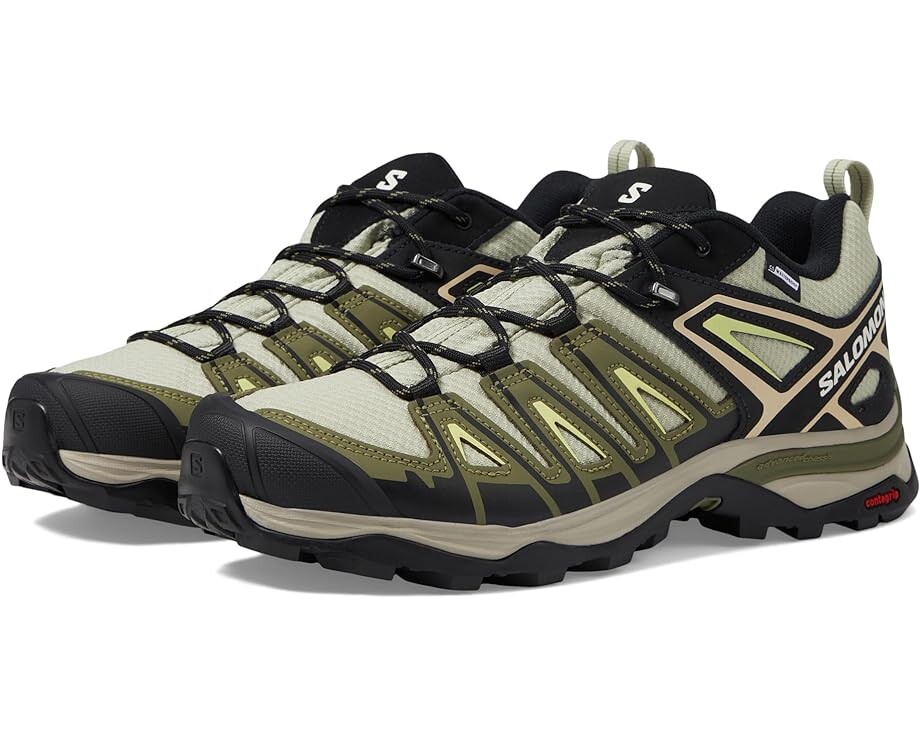 

Походные ботинки Salomon X Ultra Pioneer Climasalomon Waterproof, цвет Moss Gray Deep Lichen Green Sunny Lime