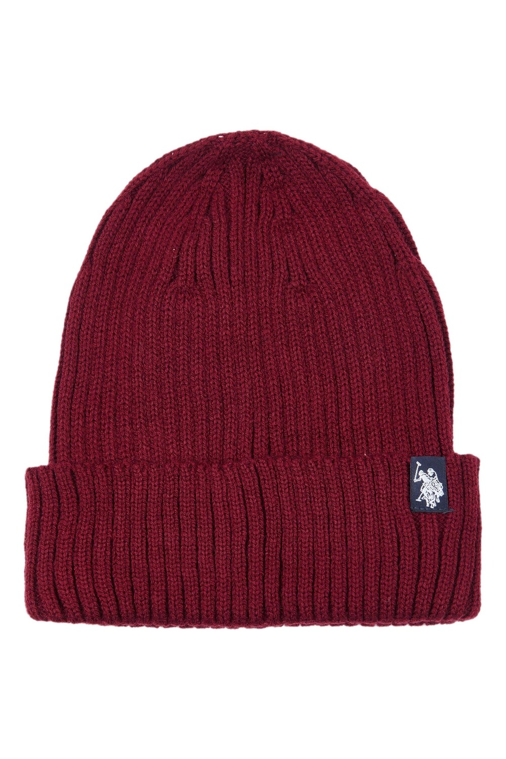 

Мужская шапка-поло в рубчик Assn Windsor Wine Beanie Массивная шапка-бини U.S. Polo Assn