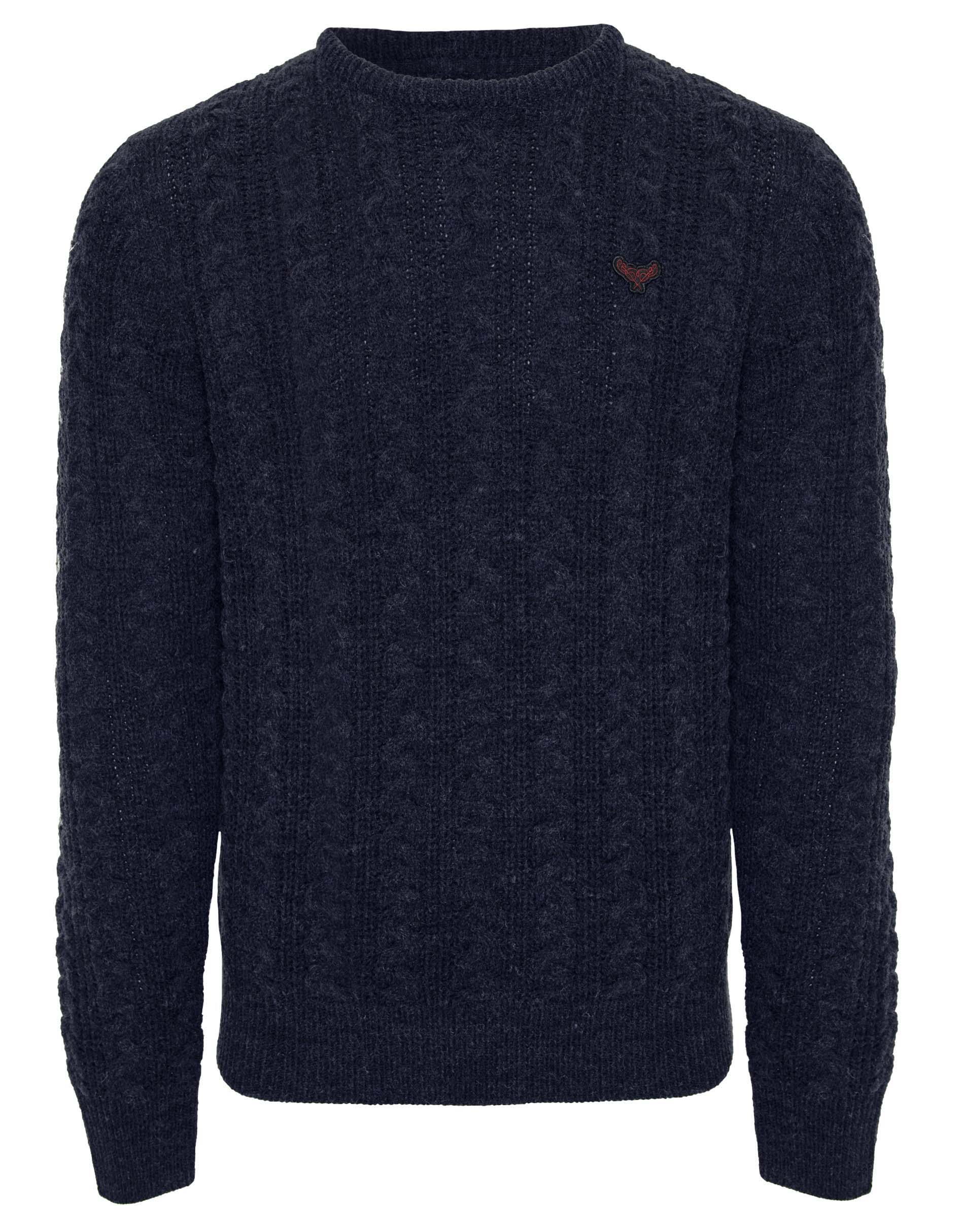 Пуловер Threadbare Strick Ely, синий пуловер threadbare strick reed черный