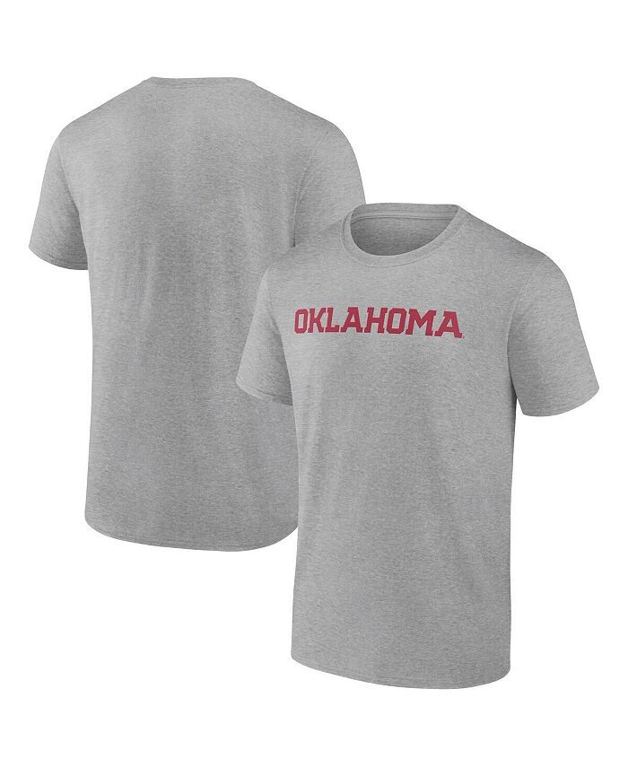 

Мужская футболка с логотипом Heather Grey Oklahomaooners Basic Arch Fanatics, серый
