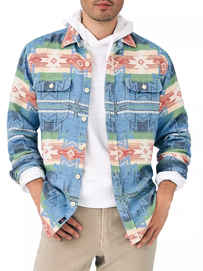 

Верхняя рубашка DDG Canyon Faherty Brand, цвет cobalt star nation