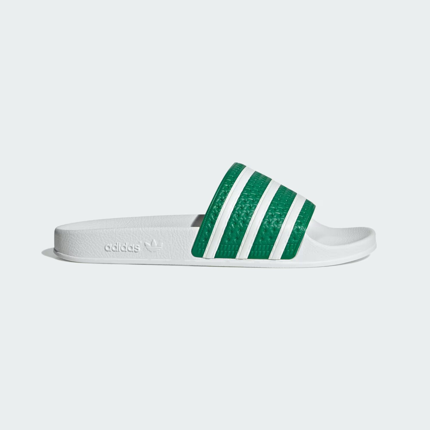 

Шлепанцы Adilette Adidas, цвет Green/Cloud White/Cloud White