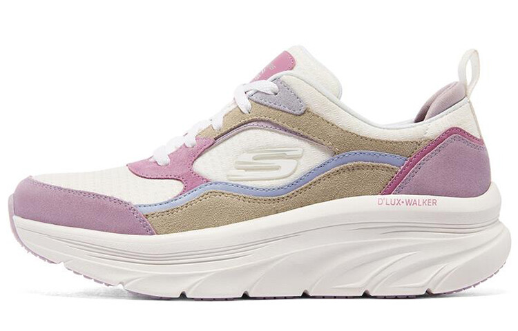 

Кроссовки женские D"lux Walker с низким верхом, белые/пудровые Skechers